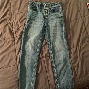 American eagle, 5 button, high waisted jeans